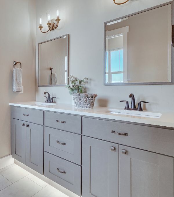 21 gray vanity