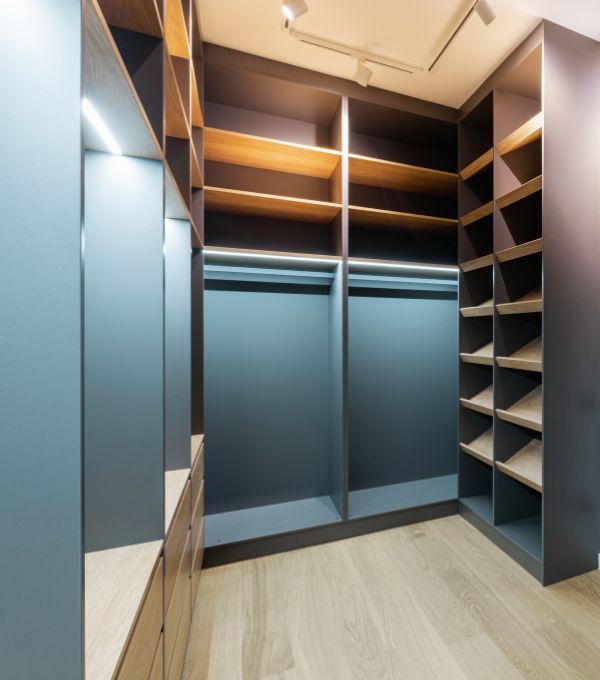 43 black and textured closet